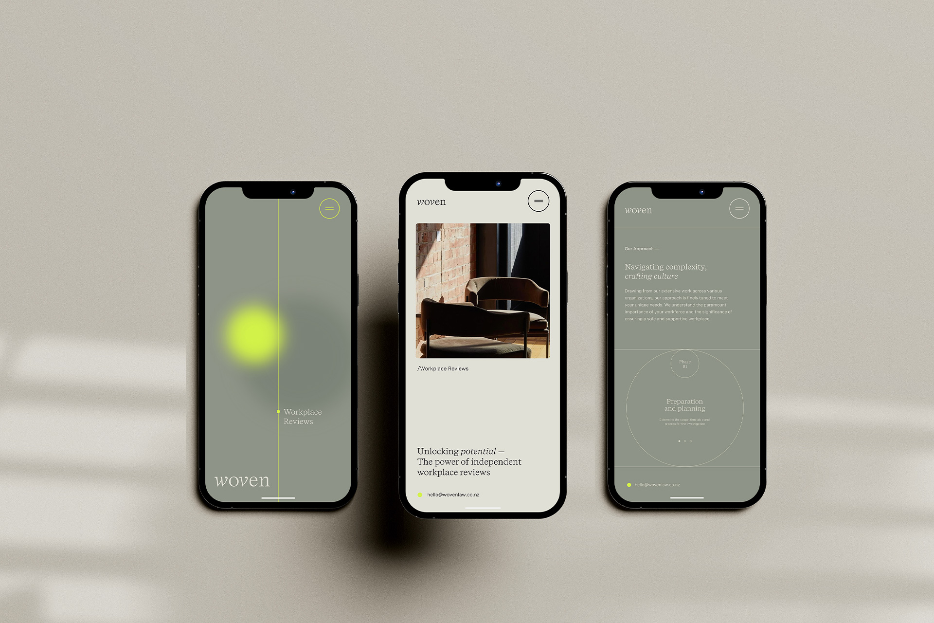 Smith & Peach Woven Work Brand Strategy Design Website