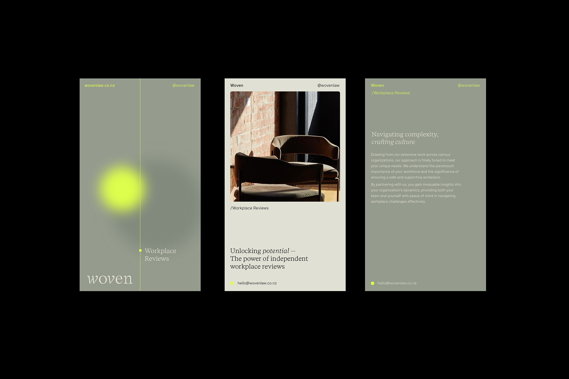 Smith & Peach Woven Work Brand Strategy Design Website