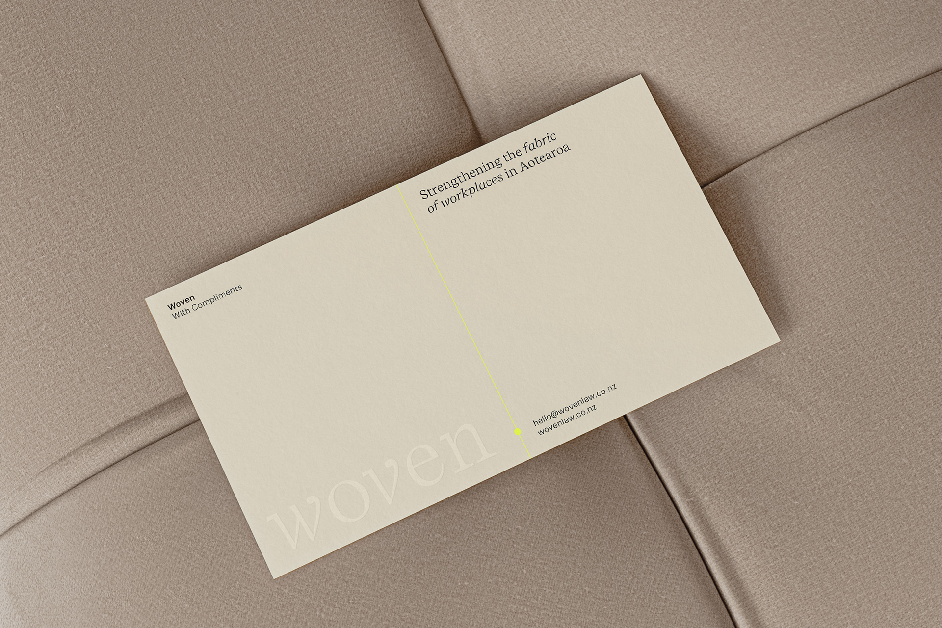 Smith & Peach Woven Work Brand Strategy Design Website